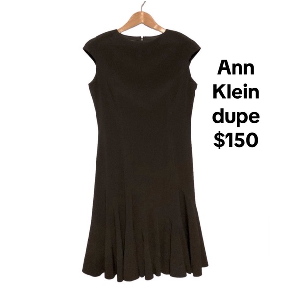 Banana Republic Ruffle Hem Empire Waist Dress Black size 6 - Picture 9 of 10